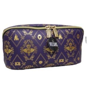 Disney Villains Evil Queen Bath & Body Works Cosmetic Makeup Bag Purple & Gold